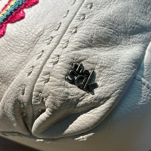 Vintage The Sak Leather Crossbody w Embroidery - Picture 4 of 6